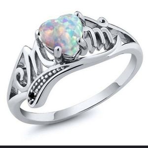 Fashion opal MOM ring